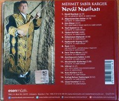 MEHMET SABİR KARGER - NEVAİ NASİHATI (2016) CD 2.EL