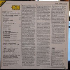 MOZART: EINE KLEINE NACHTMUSIK, GRIEG: HOLBERG SUITE, PROKOFIEV: CLASSICAL SYMPHONY, BERLINER PHILHARMONIKER, KARAJAN - 2.EL PLAK