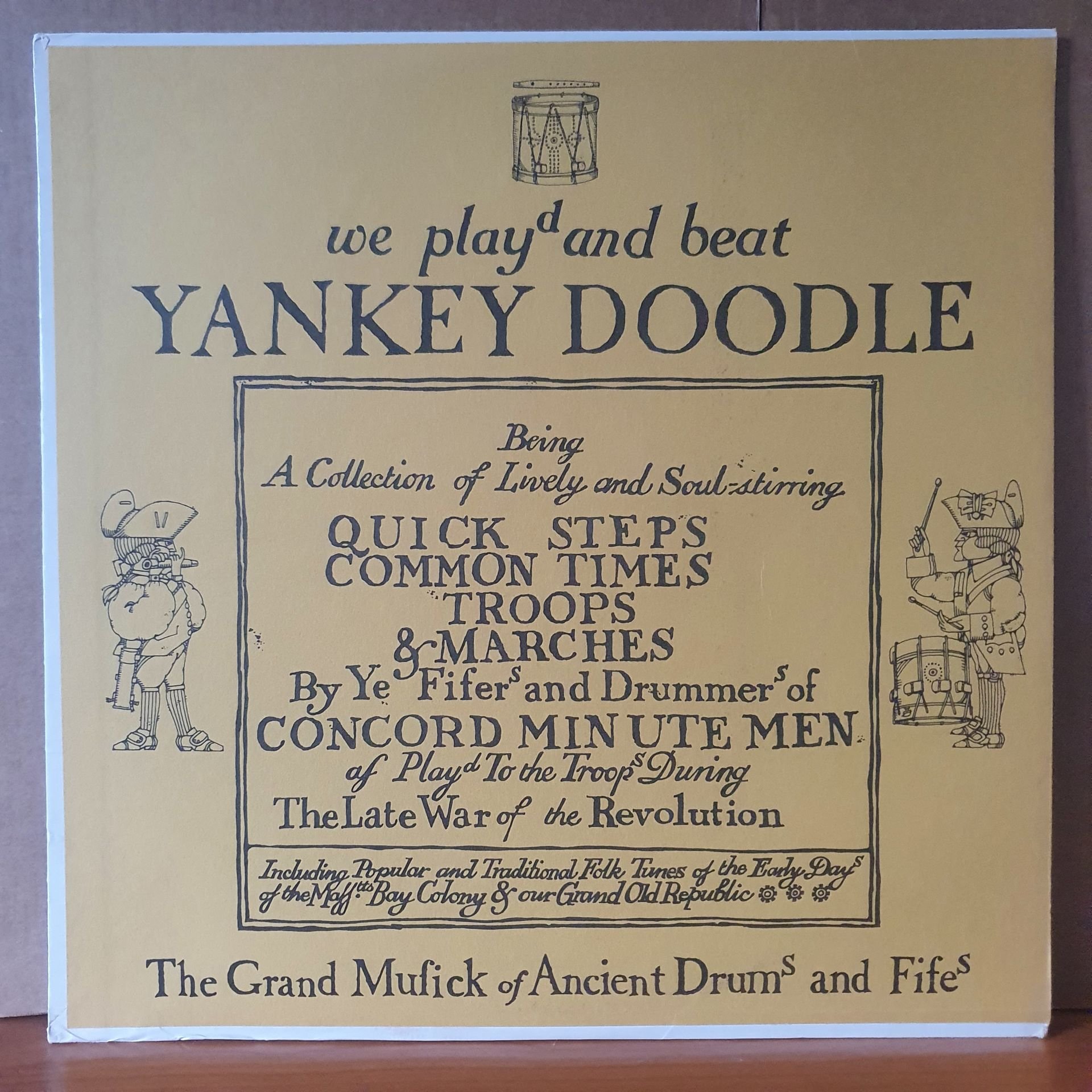 THE CONCORD MINUTE MEN - WE BEAT AND PLAYED YANKEY DOODLE (1974) - LP 2.EL PLAK