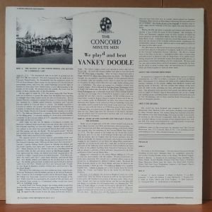 THE CONCORD MINUTE MEN - WE BEAT AND PLAYED YANKEY DOODLE (1974) - LP 2.EL PLAK