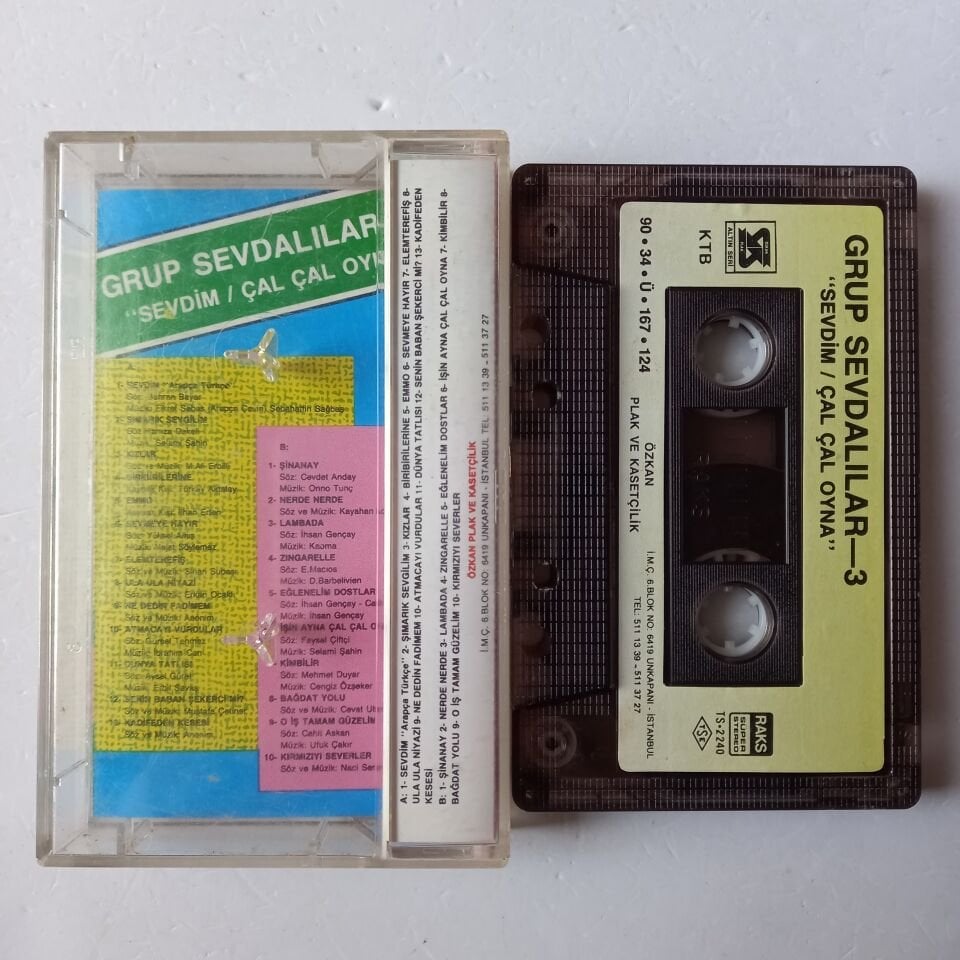 GRUP SEVDALILAR - 3 / SEVDİM, ÇAL ÇAL OYNA (1990) - KASET 2.EL
