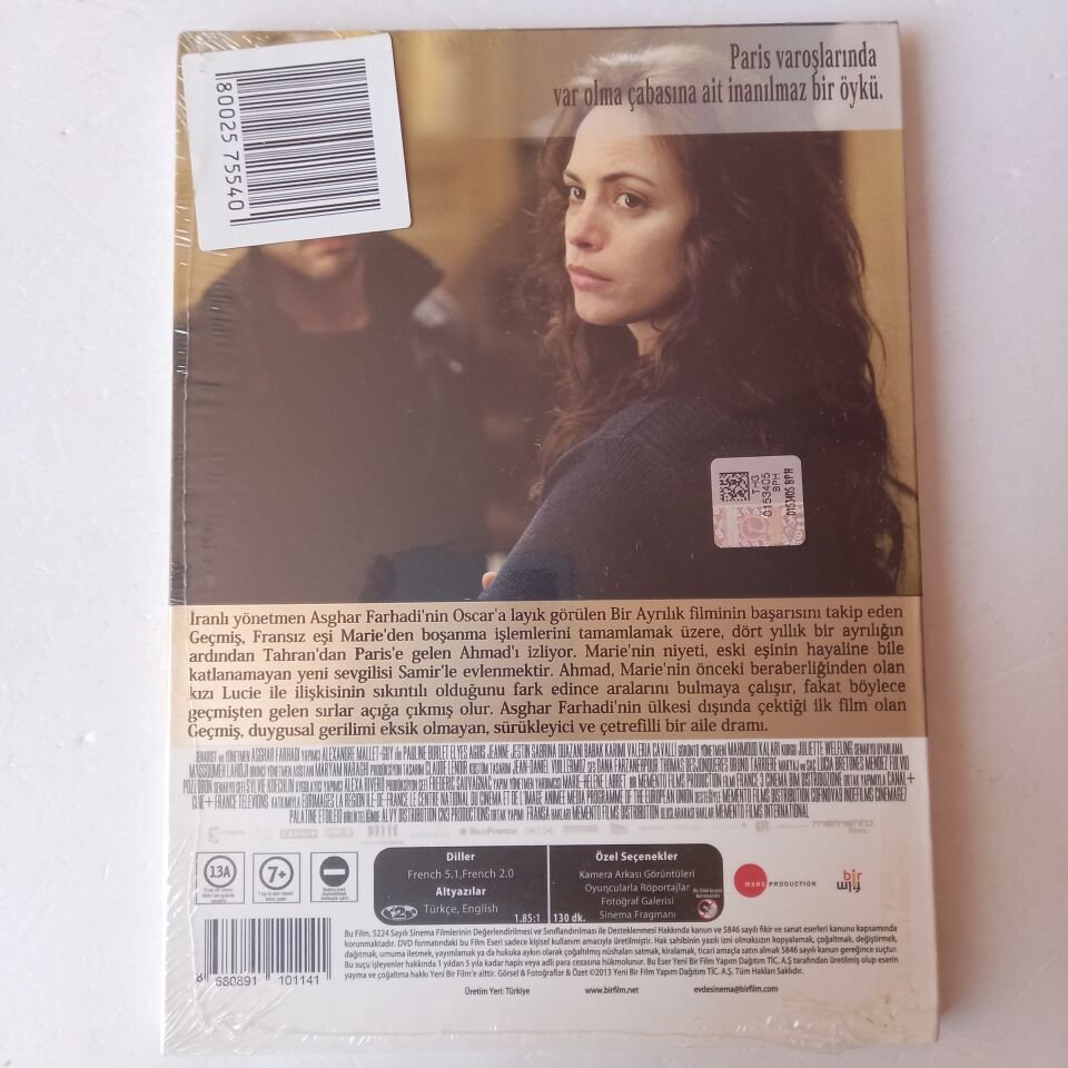 GEÇMİŞ / THE PAST - ASGHAR FARHADI, TAHAR RAHIM / BAŞKA SİNEMA SEÇKİSİ - DVD DIGIPAK AMBALAJINDA SIFIR