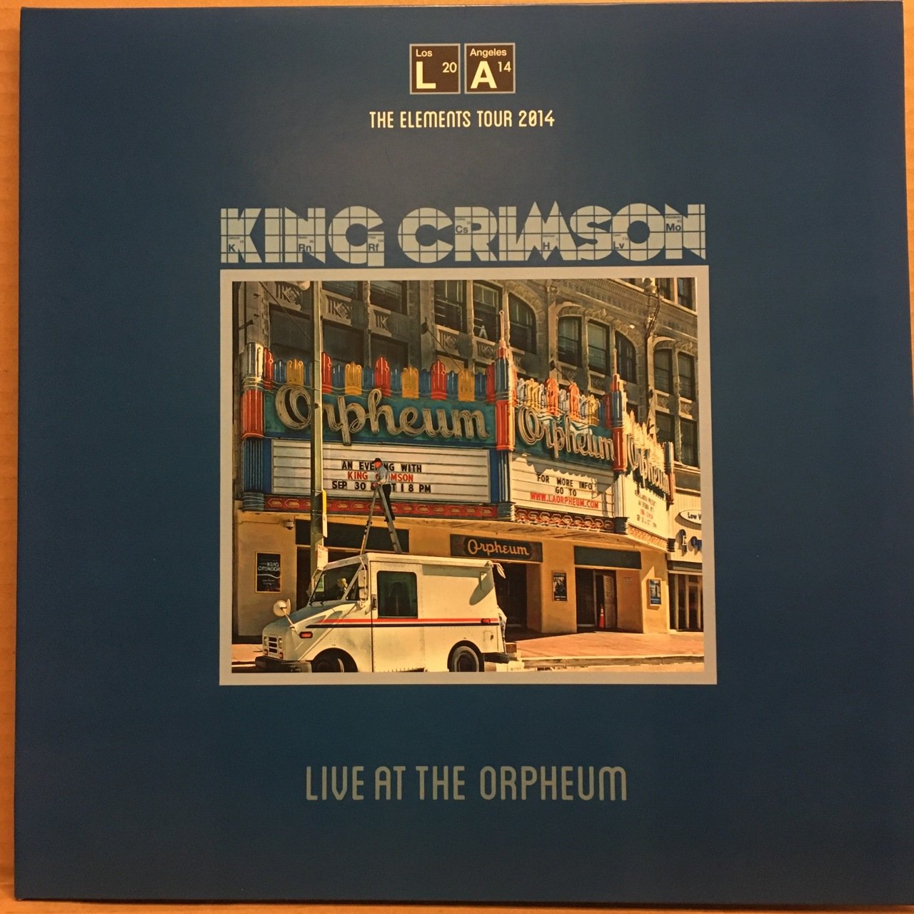 KING CRIMSON - LIVE AT THE ORPHEUM, THE ELEMENTS TOUR 2014, 2015 2.EL PLAKUE 2.EL PLAK