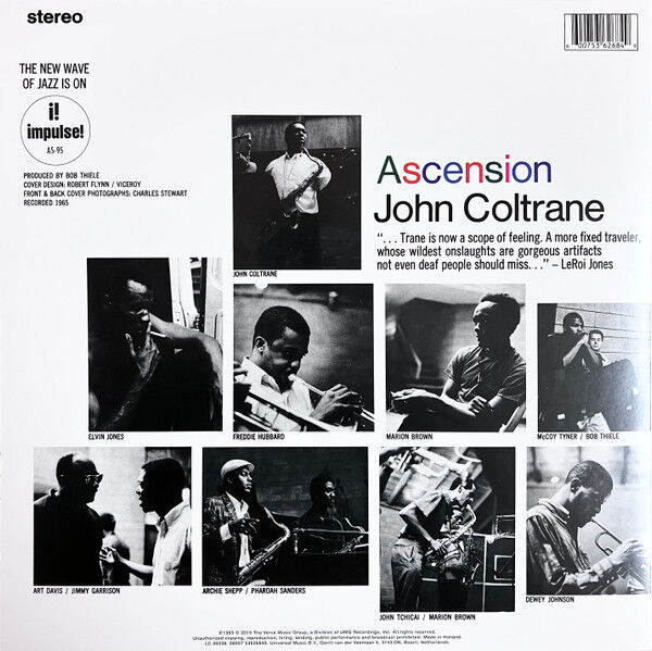 JOHN COLTRANE - ASCENSION (1966) - LP 2015 REISSUE GATEFOLD SIFIR PLAK