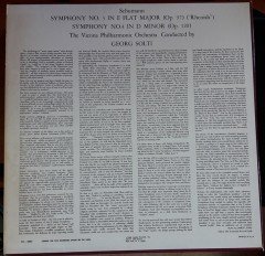 SCHUMANN SYMPHONY NO:3&4 VIENNA PHILHARMONIC GEORG SOLTI - LP 2.EL
