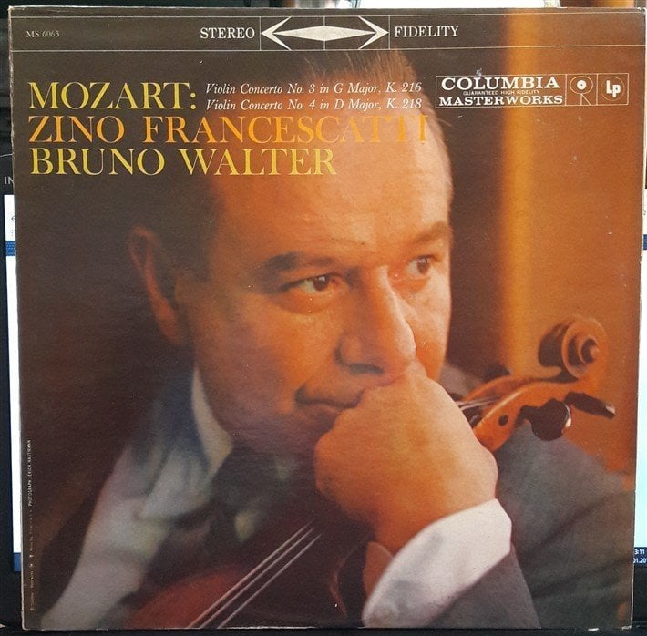 MOZART: VIOLIN CONCERTOS NOS.3&4, ZINO FRANCESCATTI, BRUNO WALTER - 2.EL PLAK