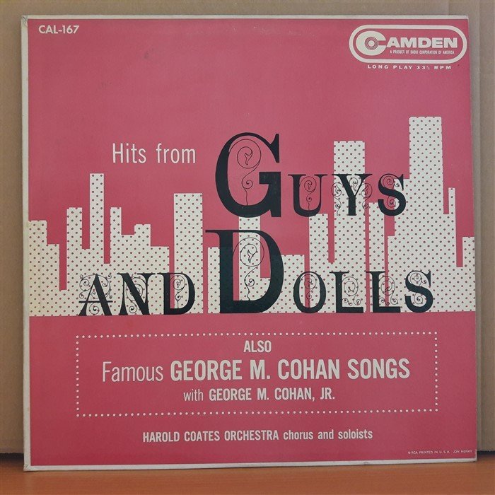 HITS FROM GUYS AND DOLLS - HAROLD COATES ORCHESTRA - LP 2.EL PLAK