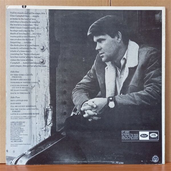 GLEN CAMPBELL – BY THE TIME I GET TO PHOENIX (1967) - LP 2. EL PLAK