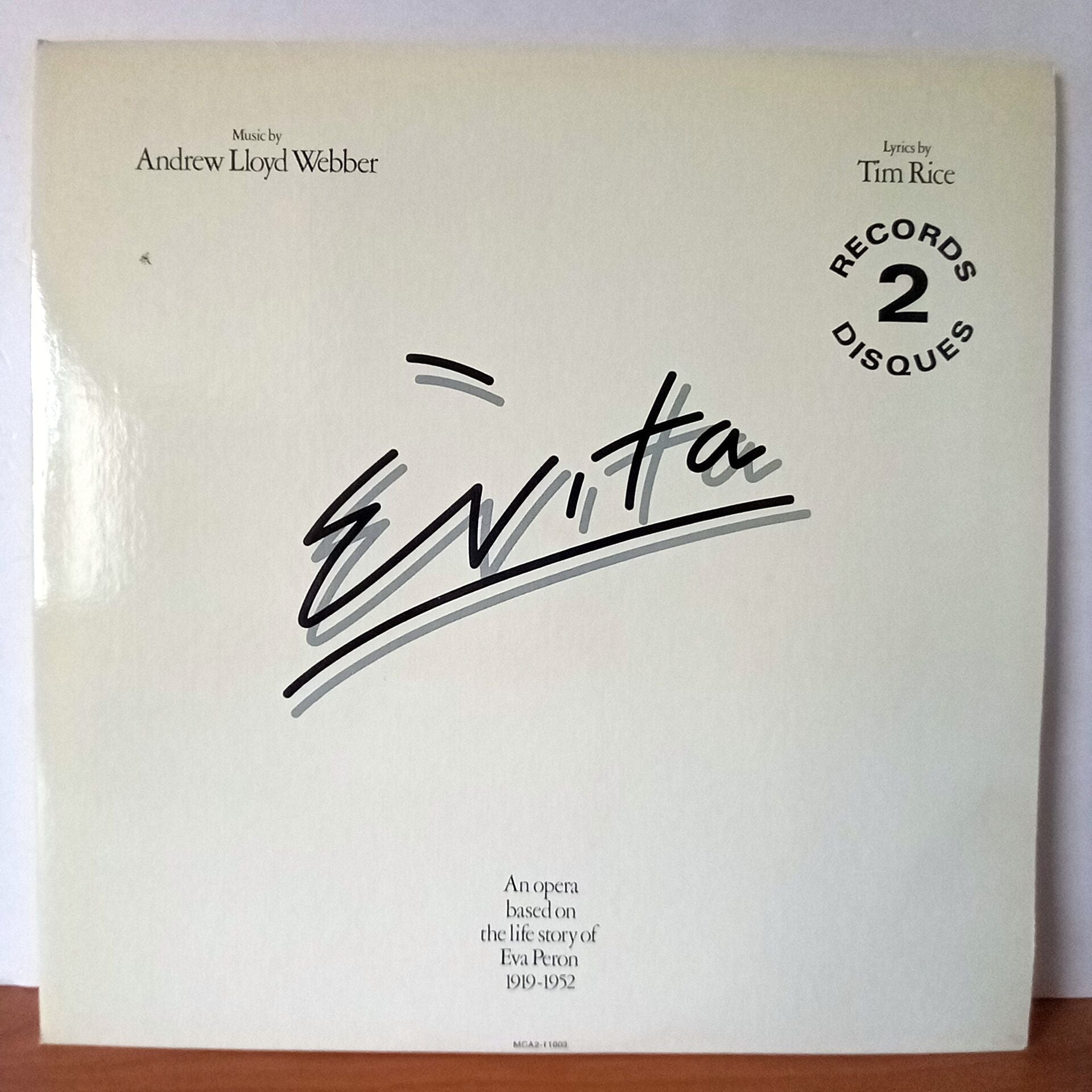 EVITA / ANDREW LLOYD WEBBER AND TIM RICE (1976) - 2LP 2.EL PLAK