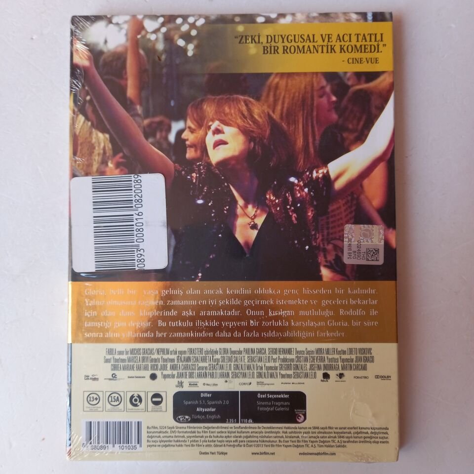 GLORIA - SEBASTIAN LELIO, PAULINA GARCIA / BAŞKA SİNEMA SEÇKİSİ - DVD DIGIPAK AMBALAJINDA SIFIR