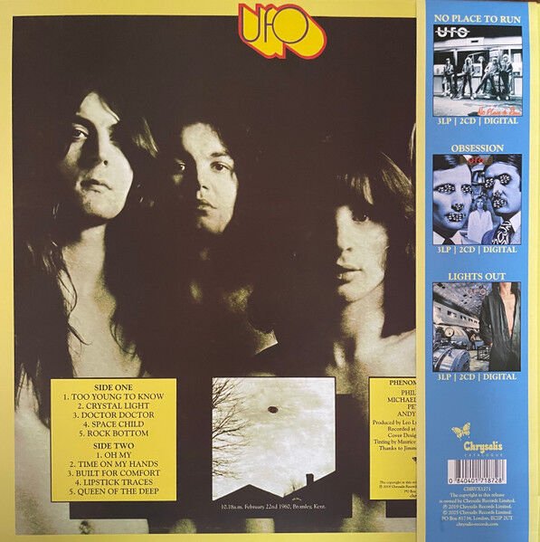 UFO - PHENOMENON (1974) - LP 2025 EDITION SKY-BLUE VINYL SIFIR PLAK