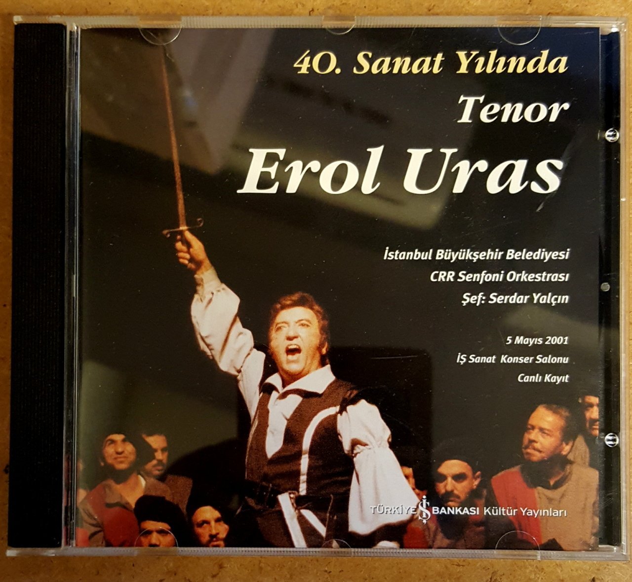 EROL URAS 40. SANAT YILINDA CD İŞ BANKASI KÜLTÜR YAYINLARI 2.EL
