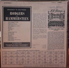 101 STRINGS - RODGERS & HAMMERSTEIN - PLAK 2.EL