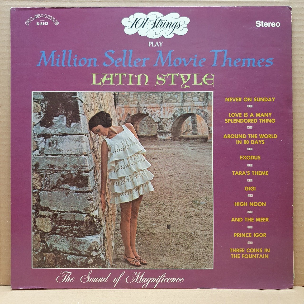 101 STRINGS - PLAY MILLION SELLER MOVIE THEMES LATIN STYLE - LP 2.EL PLAK