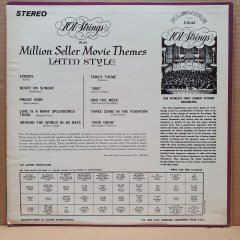 101 STRINGS - PLAY MILLION SELLER MOVIE THEMES LATIN STYLE - LP 2.EL PLAK