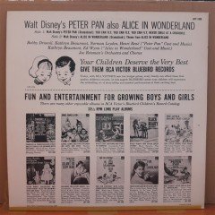 PETER PAN - ALICE IN WONDERLAND - WALT DISNEY - LP PLAK 2.EL