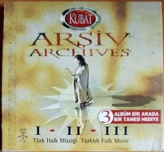 KUBAT - ARŞİV I II III / TÜRK HALK MÜZİĞİ (2000) - 2CD+VCD 2.EL