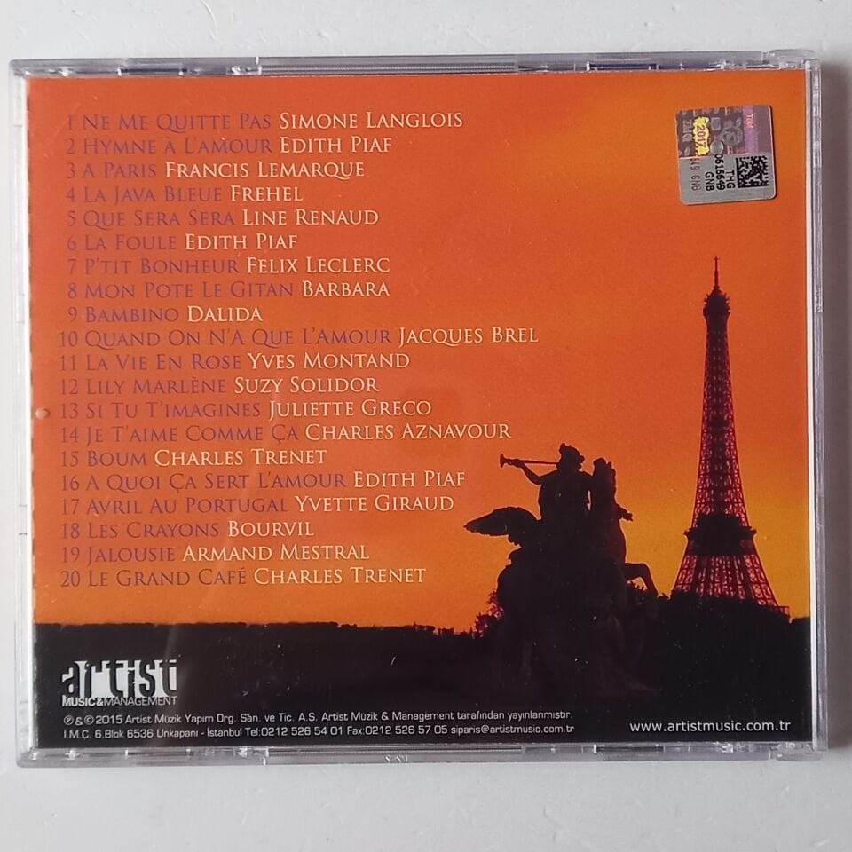 NE ME QUITTE PAS - UNUTULMAYAN FRANSIZCA ŞARKILAR (2015) - CD 2.EL