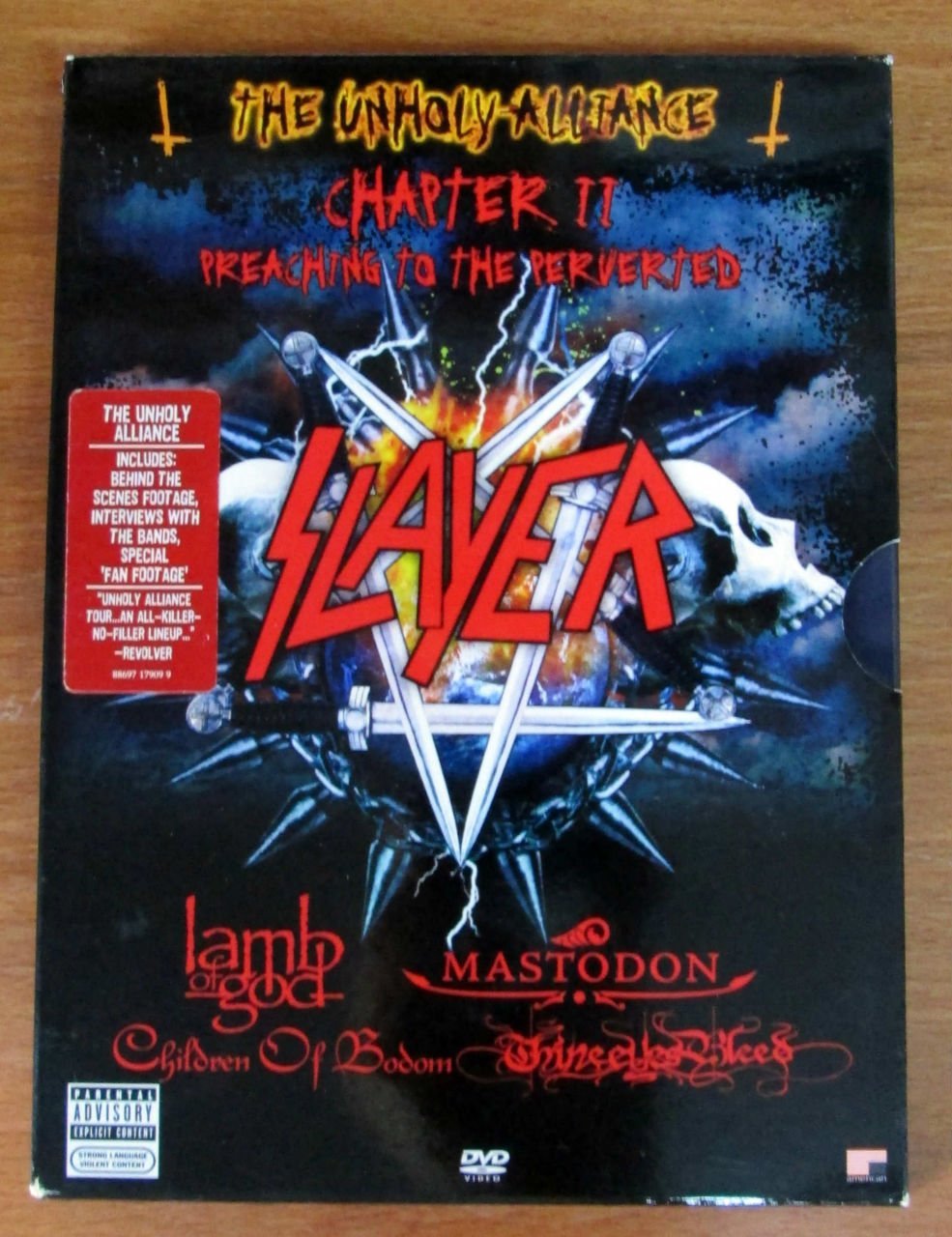 THE UNHOLLY ALLIANCE 2 SLAYER MASTODON DVD 2.EL