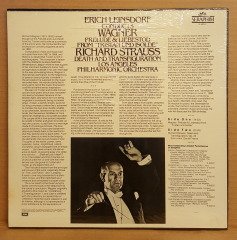 WAGNER PRELUDE & LIEBESTOD FROM TRISTAN & ISOLDE - STRAUSS DEATH & TRANSFIGURATION / LEINSDORF - LP DÖNEM BASKI SIFIR PLAK