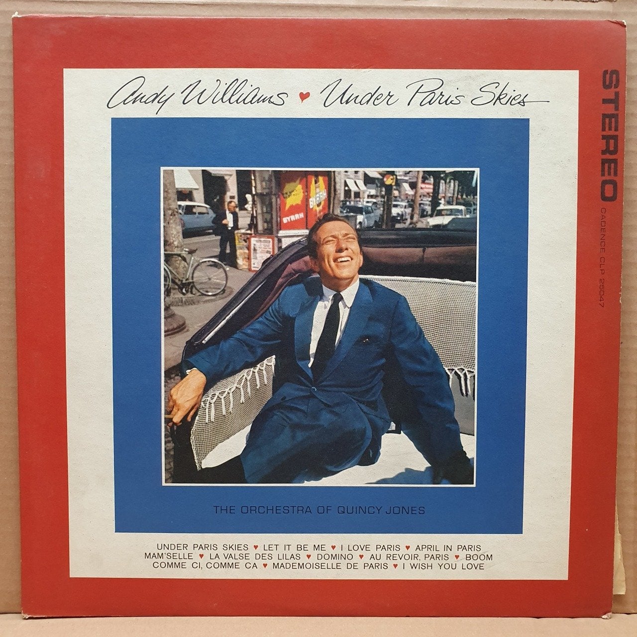 ANDY WILLIAMS - UNDER PARIS SKIES (1960) - LP 2.EL PLAK