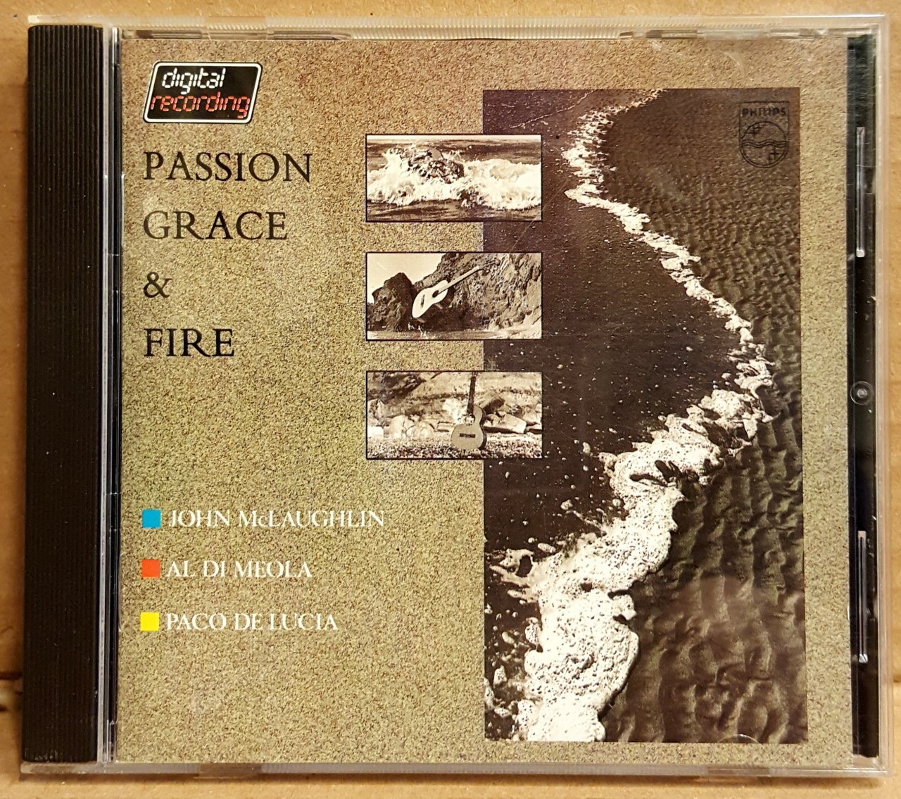 JOHN MCLAUGHLIN AL DI MEOLA PACO DE LUCIA - PASSION,GRACE & FIRE (1983) - CD PHILIPS MADE IN WEST GERMANY 2.EL