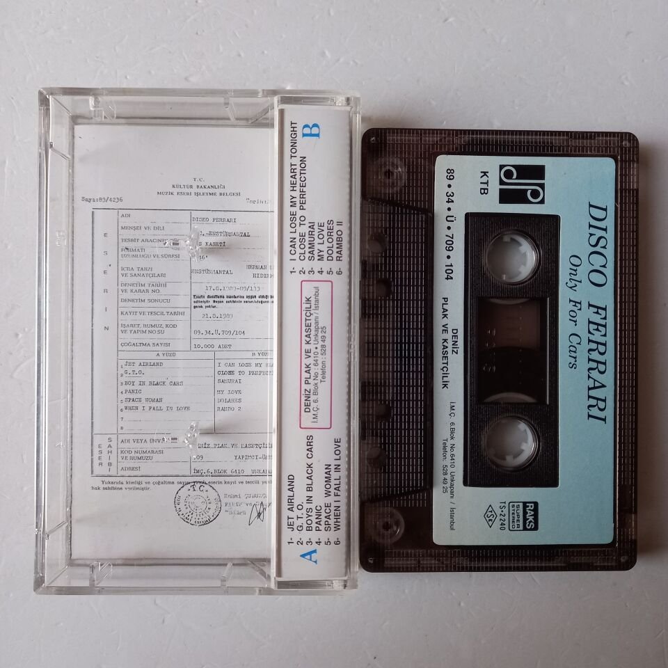 DISCO FERRARI / ONLY FOR CARS (1989) - KASET 2.EL