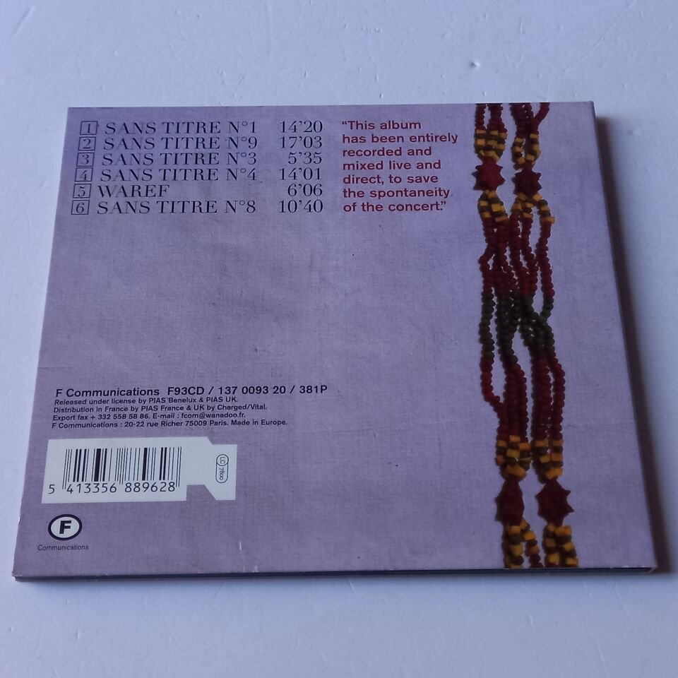 FREDERIC GALLIANO ELECTRONIC SEXTET – LIVE INFINIS (1998) - CD DIGIPAK 2.EL