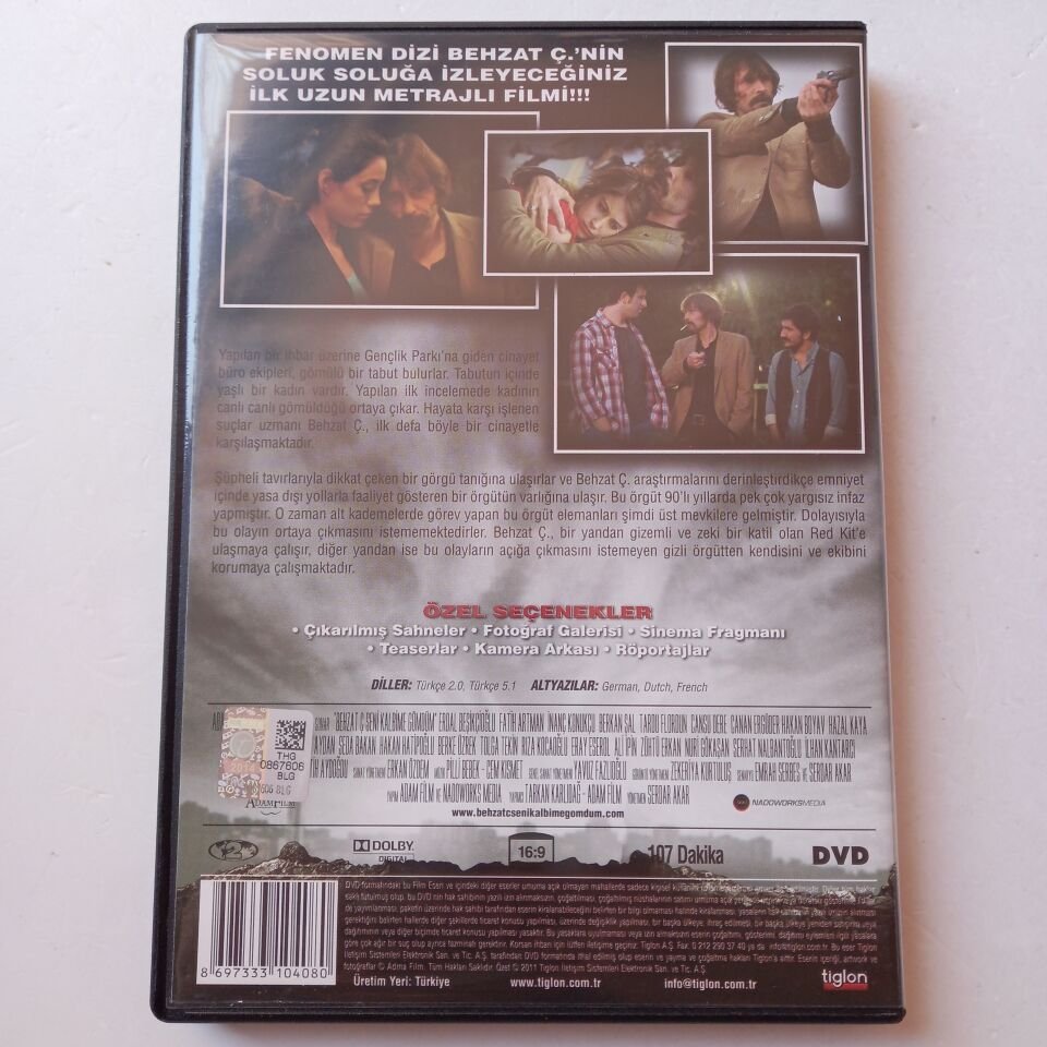 BEHZAT Ç. SENİ KALBİME GÖMDÜM - ERDAL BEŞİKÇİOĞLU, CANSU DERE, HAKAN BOYAV - DVD 2.EL