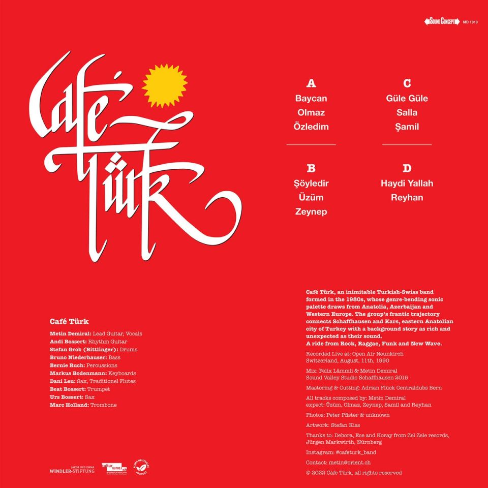 CAFE TÜRK - LIVE IN NEUNKIRCH 1991 - 2LP 2022 BASIM ANATOLIAN ROCK / REGGAE SIFIR PLAK