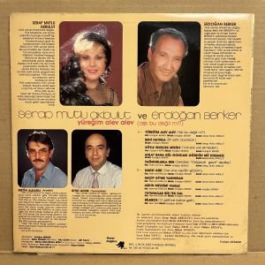 SERAP MUTLU AKBULUT VE ERDOĞAN BERKER - YÜREĞİM ALEV ALEV (1984) - LP 2.EL PLAK