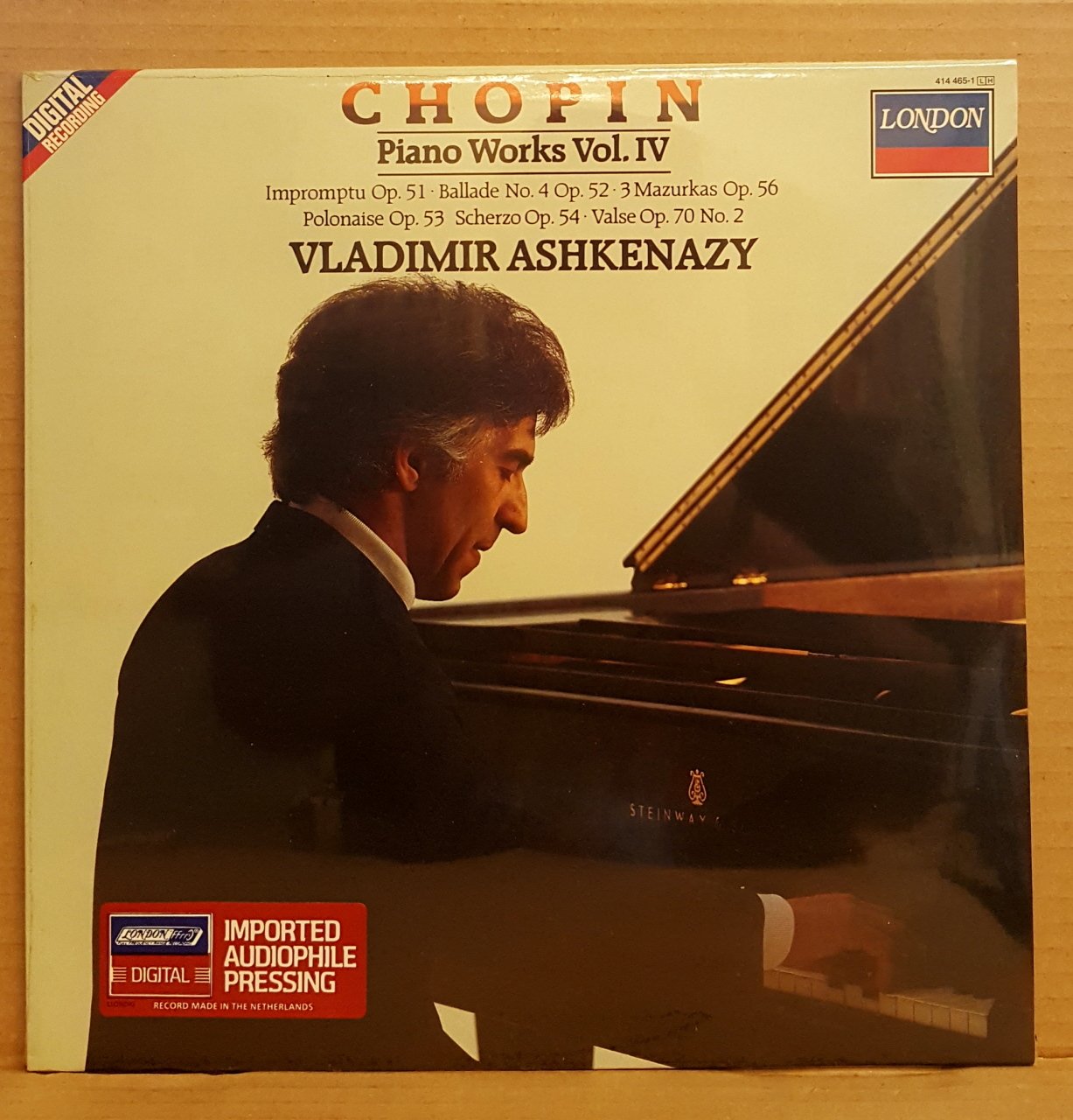 CHOPIN - PIANO WORKS VOL IV / VLADIMIR ASHKENAZY - LP DÖNEM BASKI SIFIR PLAK