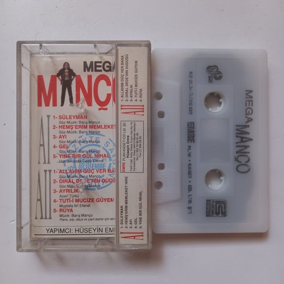 BARIŞ MANÇO - MEGA MANÇO (1992) - KASET 2.EL