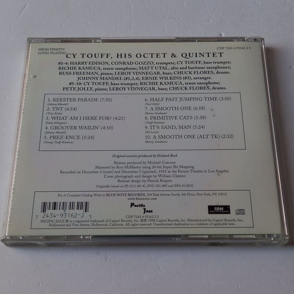 CY TOUFF – HIS OCTET & QUINTET (1956) - CD REISSUE 1998 2.EL