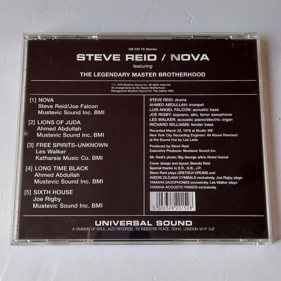 STEVE REID – NOVA (1976) - CD 2001 REISSUE 2.EL