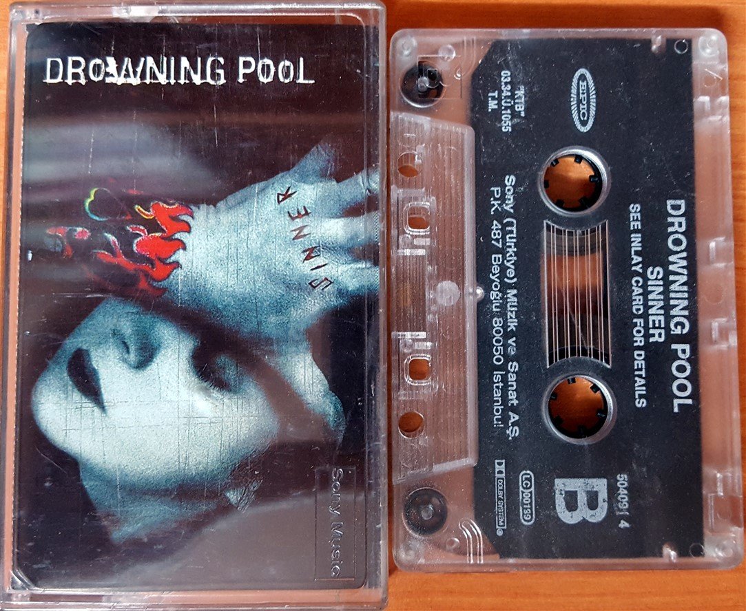 DROWNING POOL - SINNER (2003) SONY CASSETTE MADE IN TURKEY ''USED''
