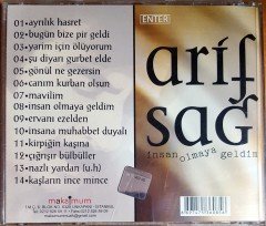 ARİF SAĞ - İNSAN OLMAYA GELDİM CD 2.EL