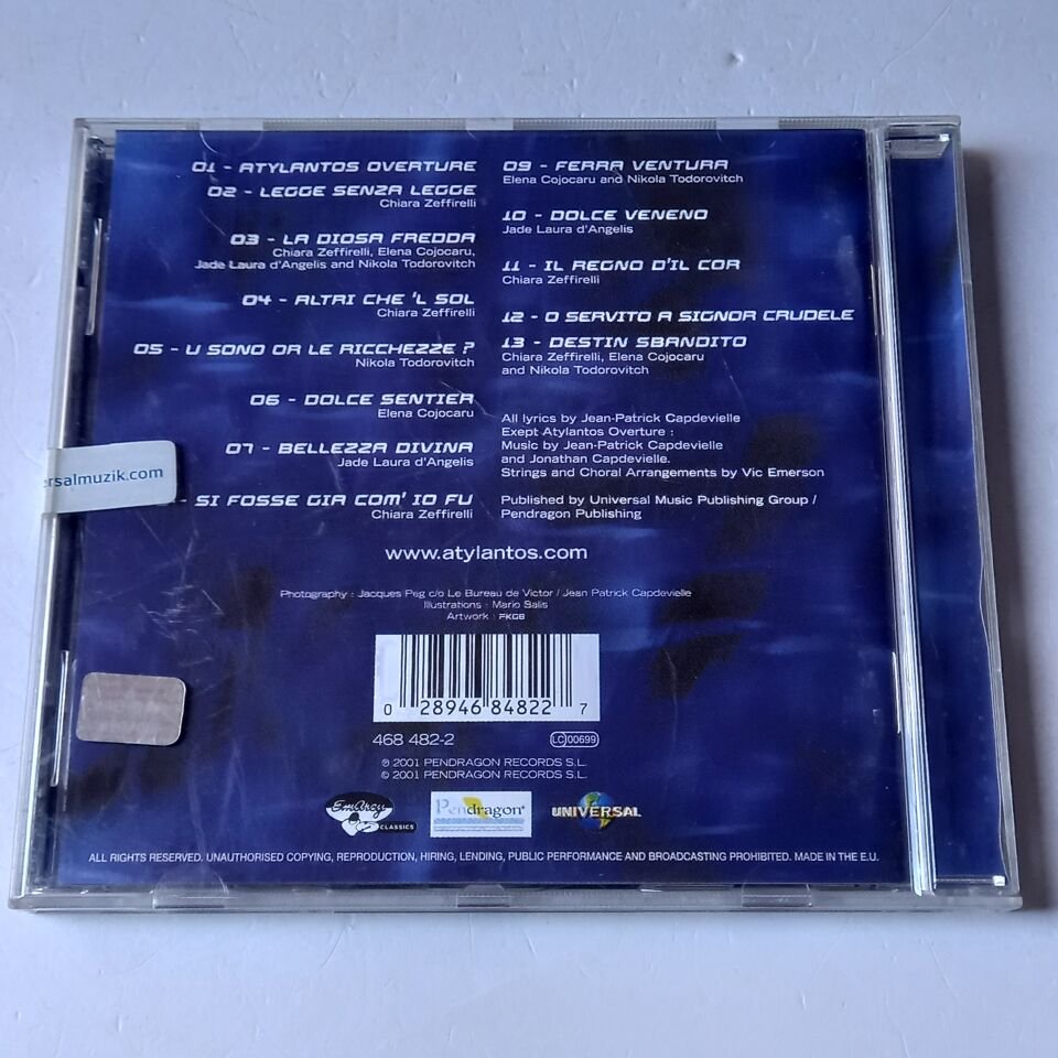 ATYLANTOS: A LEGEND OF ATLANTIS (2001) - CD 2.EL