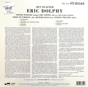 ERIC DOLPHY - OUT TO LUNCH (1964) - LP BLUE NOTE CLASSIC VINYL SERIES 180GR 2021 EDITION SIFIR PLAK