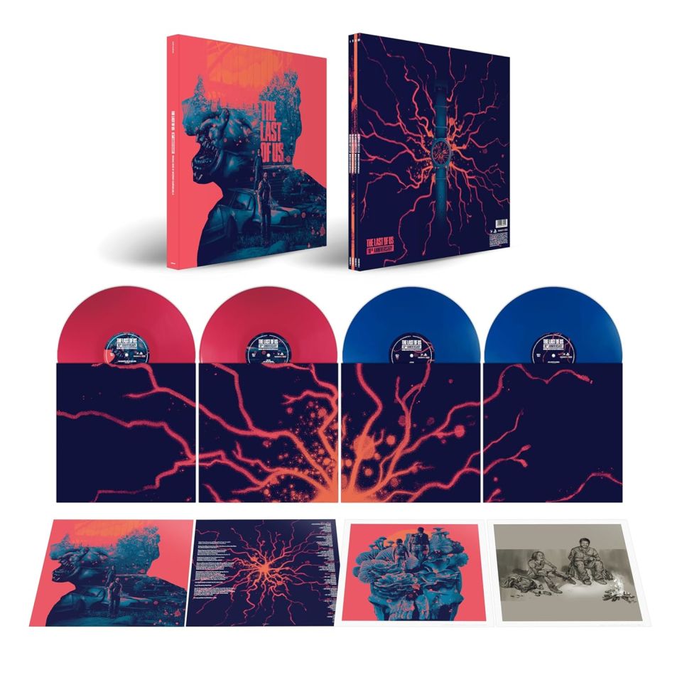 THE LAST OF US - GAME SOUNTRACK 10TH ANNIVERSARY / GUSTAVO SANTAOLALLA - 4LP 2024 RED & BLUE COLOURED EDITION SIFIR PLAK