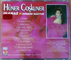 HÜNER ÇOŞKUNER - OLAMAZ / DÜNDEN RAZIYIM (1994) İMZALI CD 2.EL
