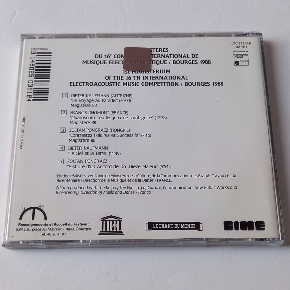 CULTURES ELECTRONIQUES 3 - MAGISTERIUM (1988) - CD 2.EL