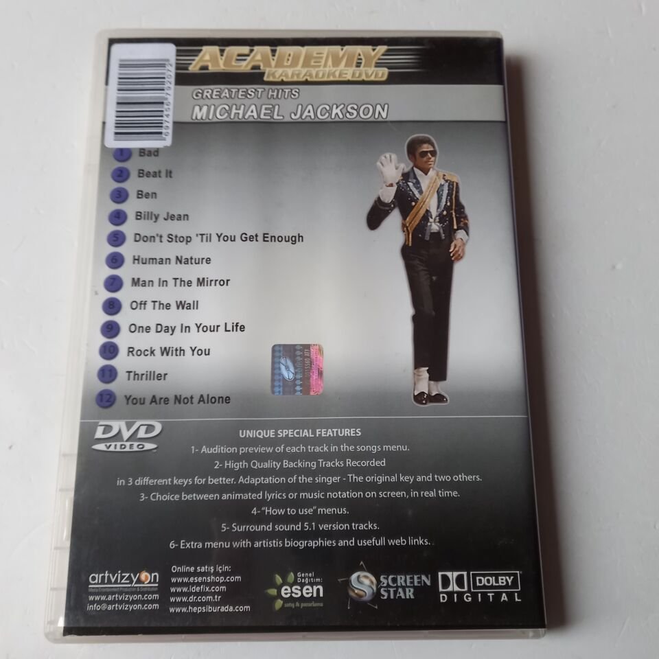 MICHAEL JACKSON: GREATEST HITS / KARAOKE DVD - DVD 2.EL