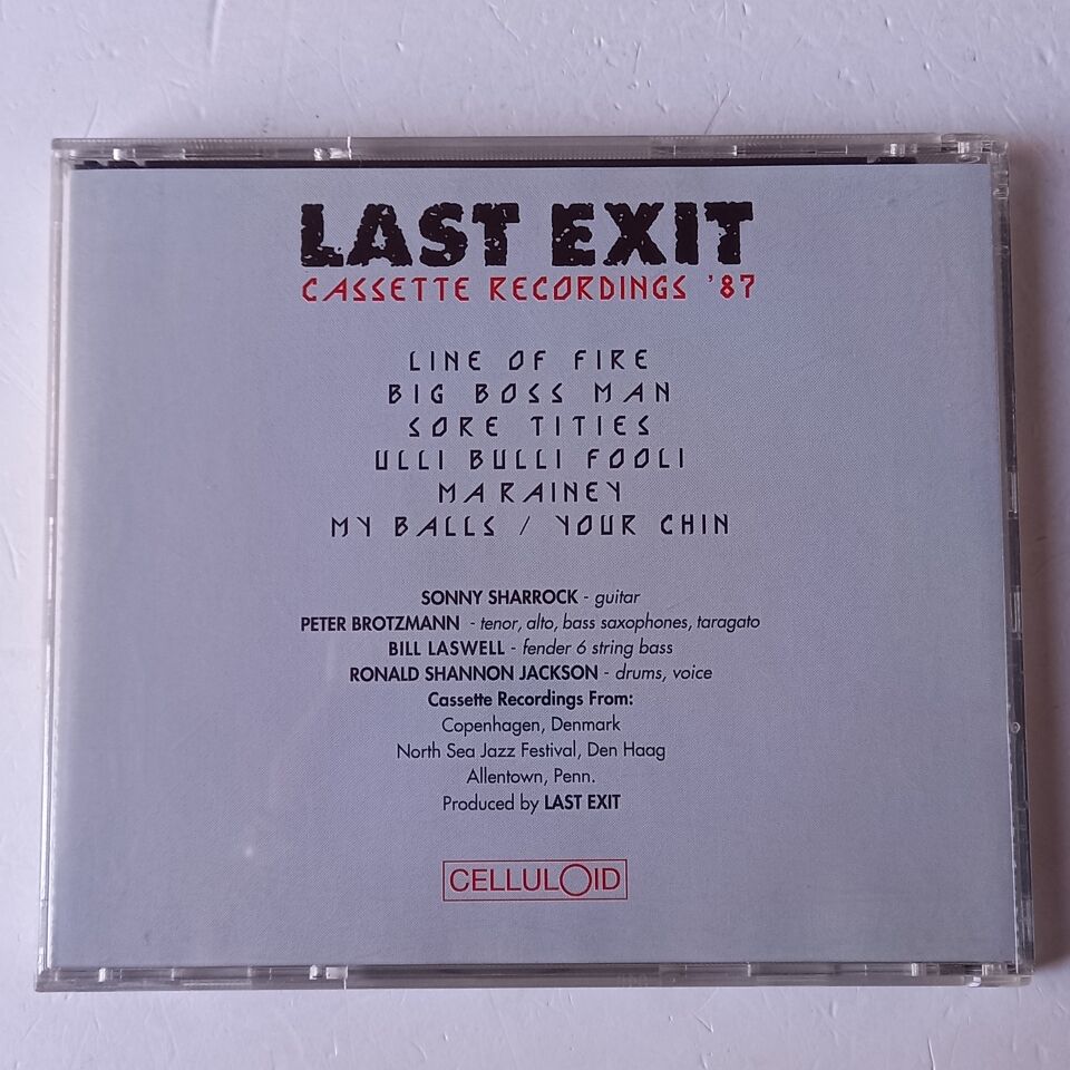 LAST EXIT – CASSETTE RECORDINGS '87 (1987) - CD 1993 REISSUE 2.EL
