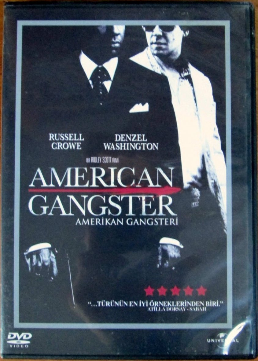 AMERICAN GANGSTER - AMERİKAN GANGSTERİ - RUSSELL CROWE - DENZEL WASHINGTON - RIDLEY SCOTT - 2DVD 2.EL