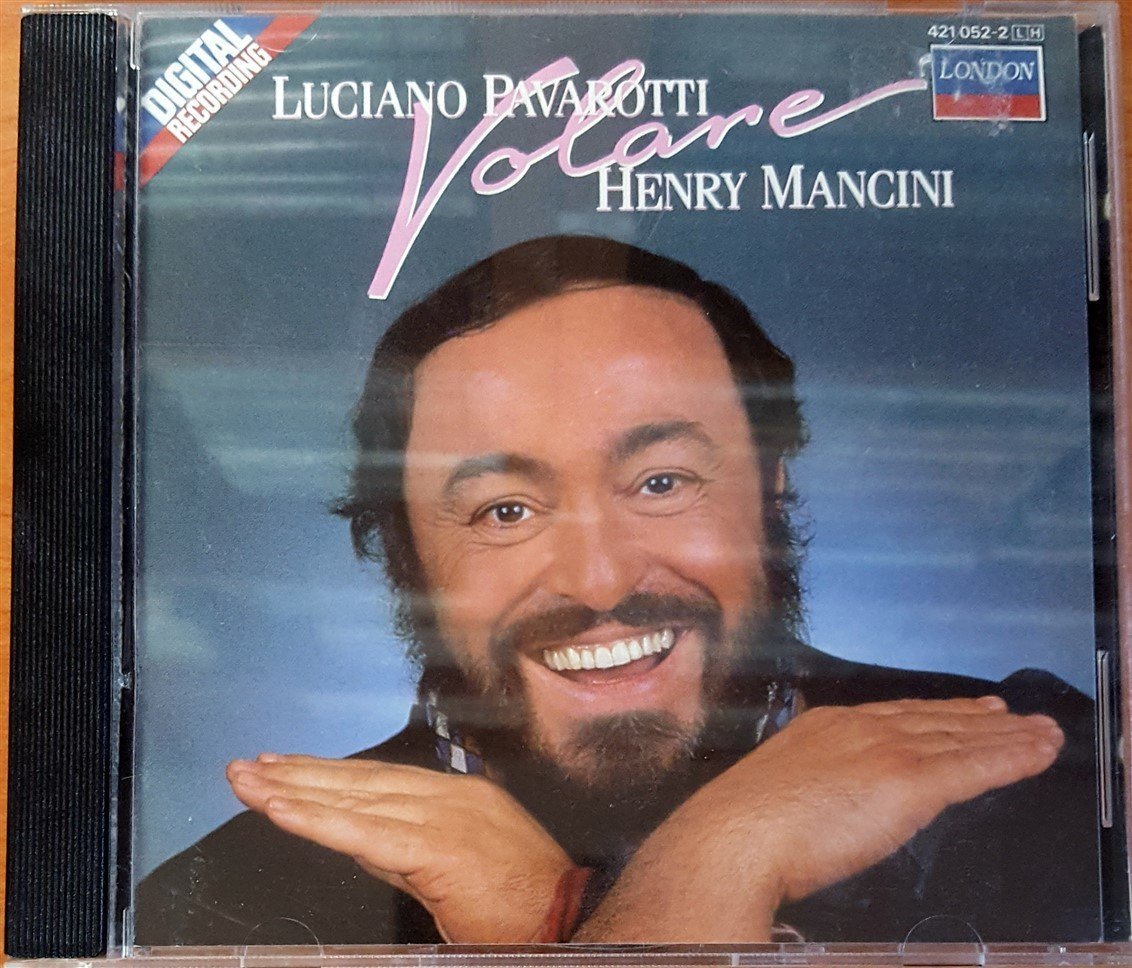 LUCIANO PAVAROTTI & HENRY MANCINI - VOLARE (1987) LONDON RECORDS / MADE IN USA CD 2.EL