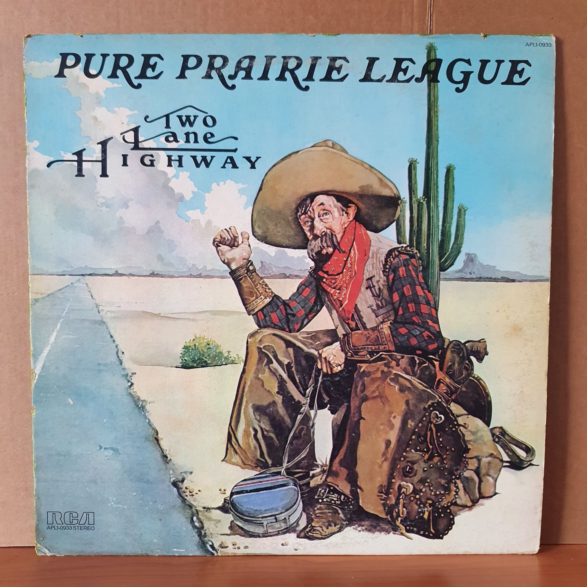 PURE PRAIRIE LEAGUE - TWO LANE HIGHWAY (1975) - LP 2.EL PLAK