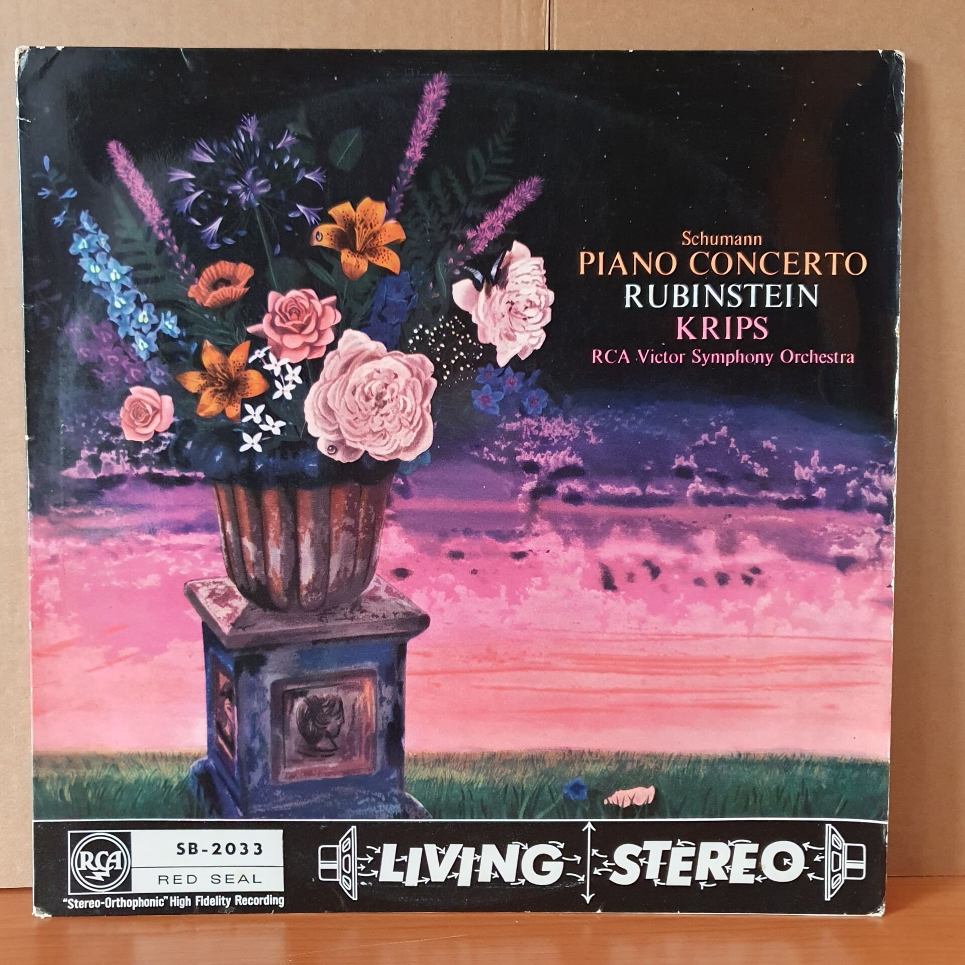 SCHUMANN: PIANO CONCERTO / RUBINSTEIN, KRIPS, RCA VICTOR SYMPHONY ORCHESTRA (1959) - LP 2.EL PLAK