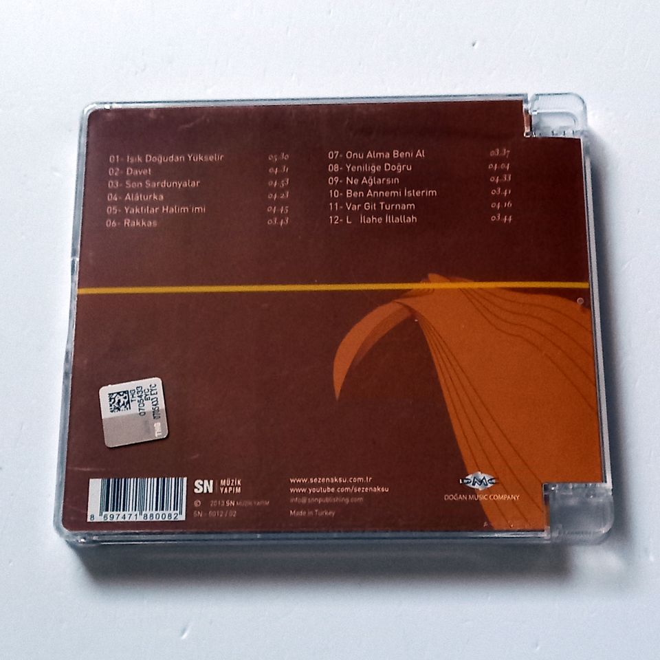 SEZEN AKSU - IŞIK DOĞUDAN YÜKSELİR 'EX ORIENTE LUX' (1995) - CD 2008 2.EL