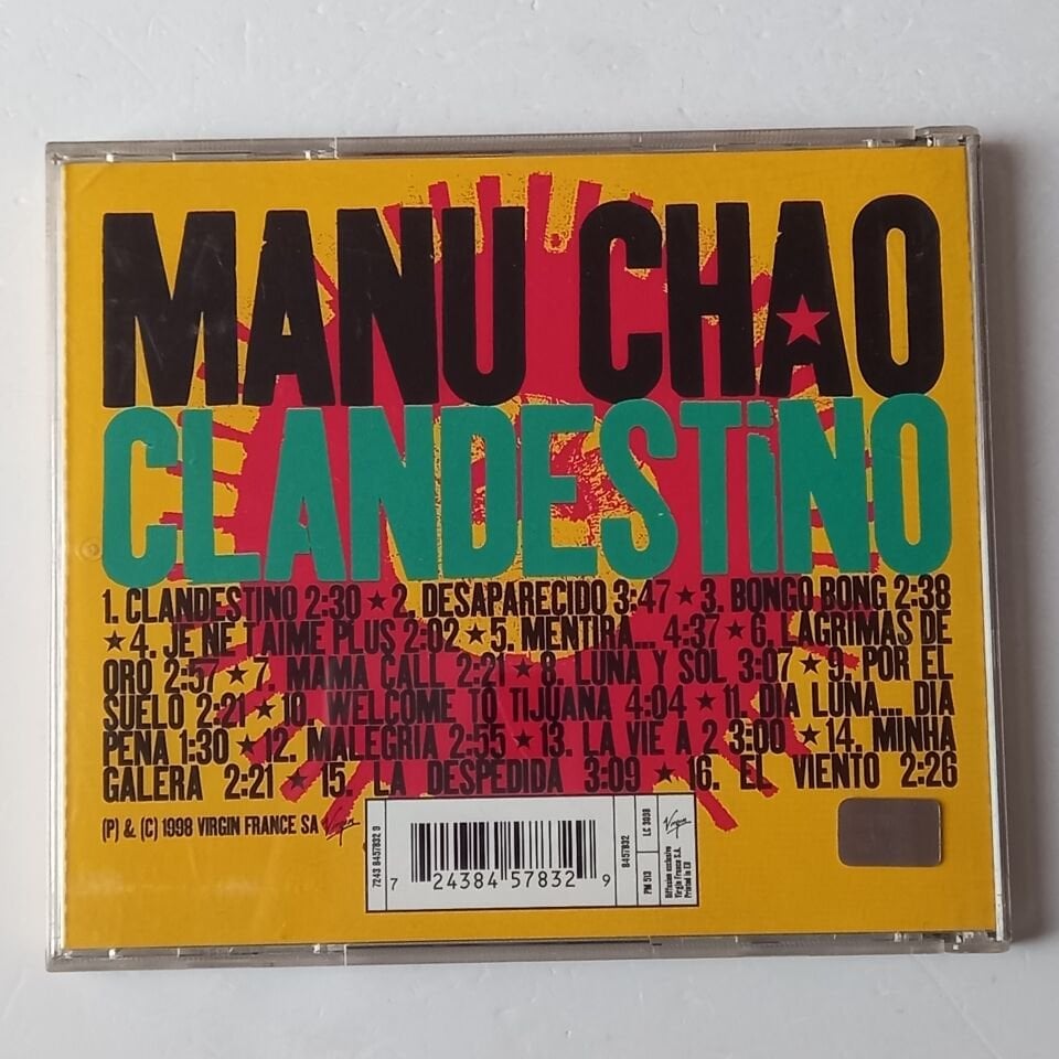 MANU CHAO – CLANDESTINO (1998) - CD 2.EL